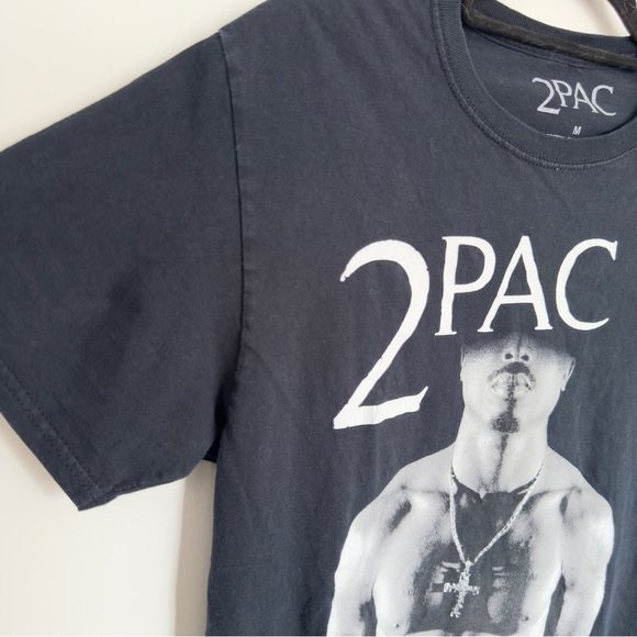 ⚪️ 2PAC Graphic Black T-Shirt - Picture 3 of 5